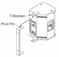 Electro-Voice ETX-wall-mount-bracket, montážny kit, držiak na reprosústavu